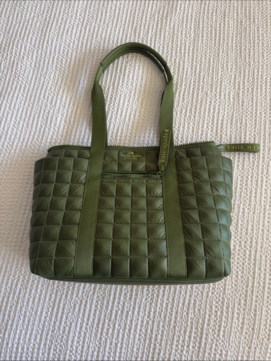 kate spade Handbags - kate spade Olive Quilted Tote with Dual Top Handles